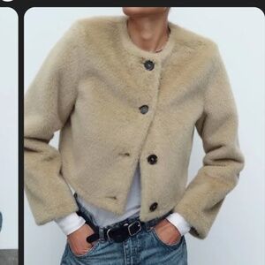 Zara Faux Fur Coat